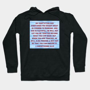 Bible Verse 1 Corinthians 10:13 Hoodie